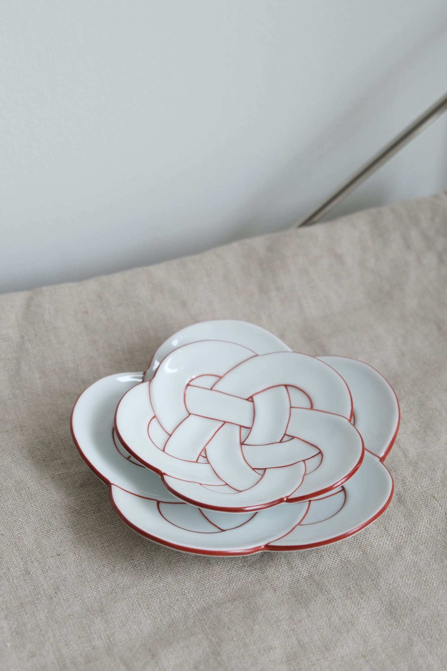 Ume Knot Serving Plate Arita Ware