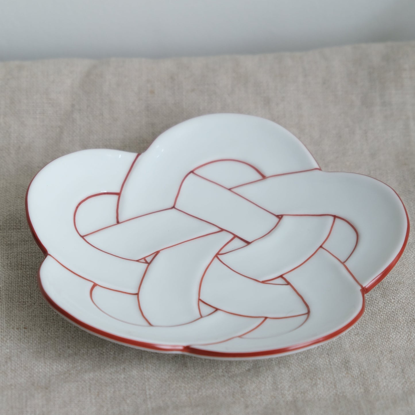Ume Knot Serving Plate Arita Ware
