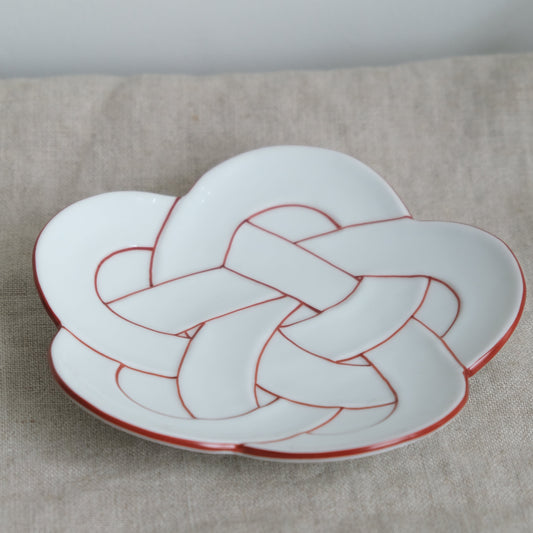Ume Knot Serving Plate Arita Ware