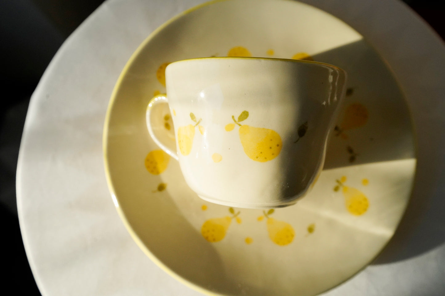 Retro Fruit Handmade Plate Mino Ware