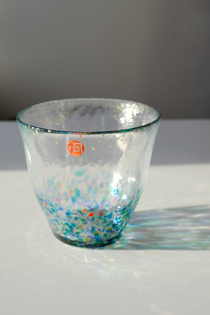Drinking Glass Cup  MATSURI / HANABI  Tsugaru bi-doro Glass